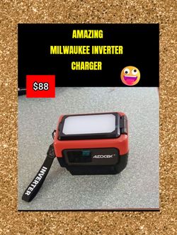 Milwaukee inverter charger 240V batteries tools RAPID