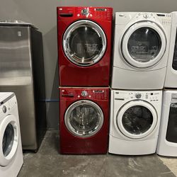 LG LARGE CAPACITY WASHER DRYER ELECTRIC SET 