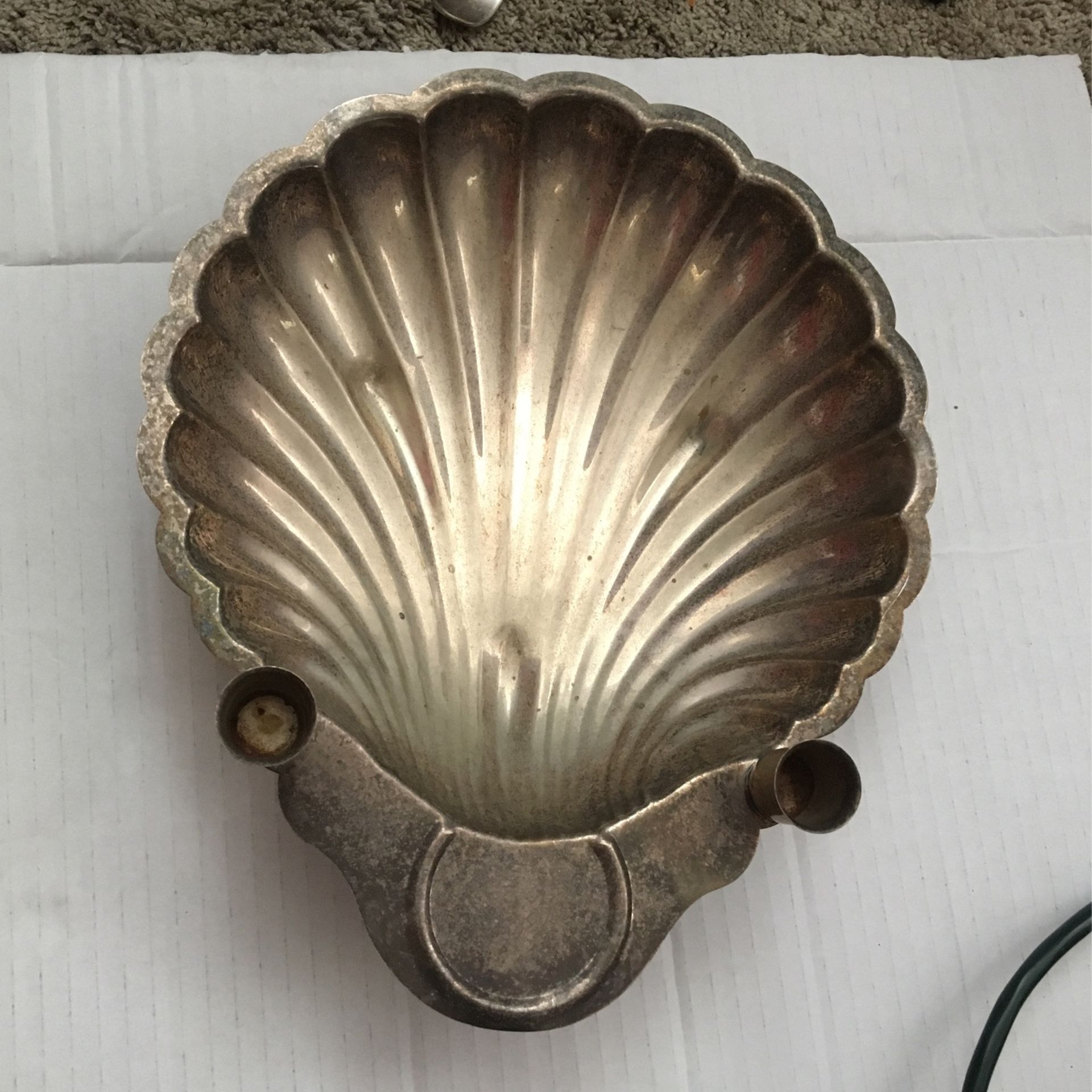 W&S Blackinton Silver Shell Dish 