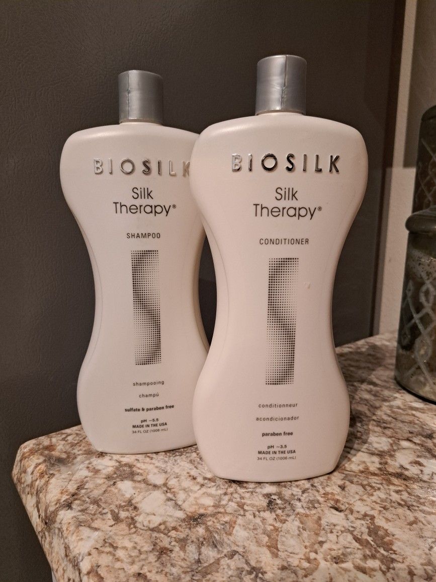 Biosilk Silk Therapy Shampoo & Conditioner Set - 32oz Size