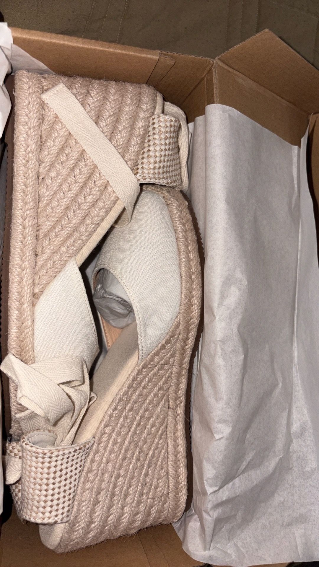 White wedge heels