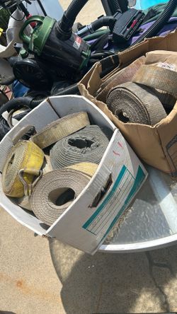 3” Ratchet straps w/ ratchet $15/ea or all 15 for $100