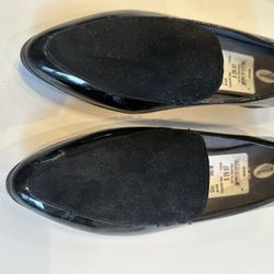 Dr. Scholls Black Suede & Patent Leather Shoes