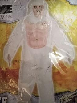 Rampage Movie George Albino Ape Costume
