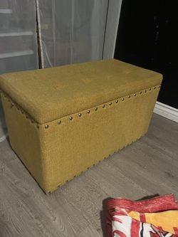 Foot rest storage compartment 