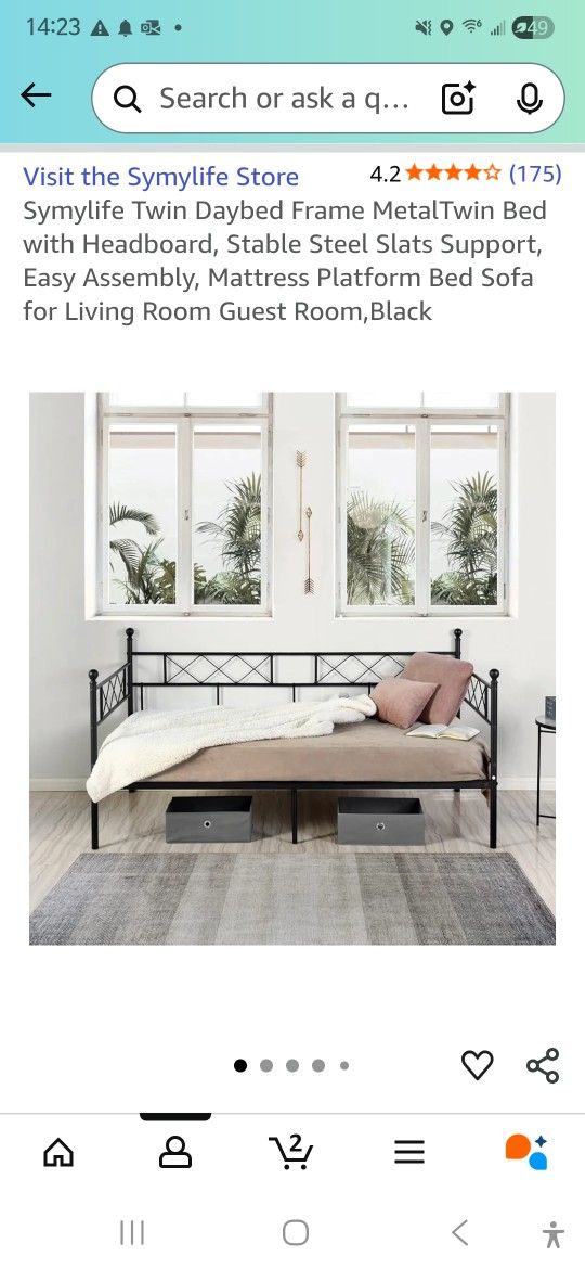 Twin Daybed Bedframe For Sale