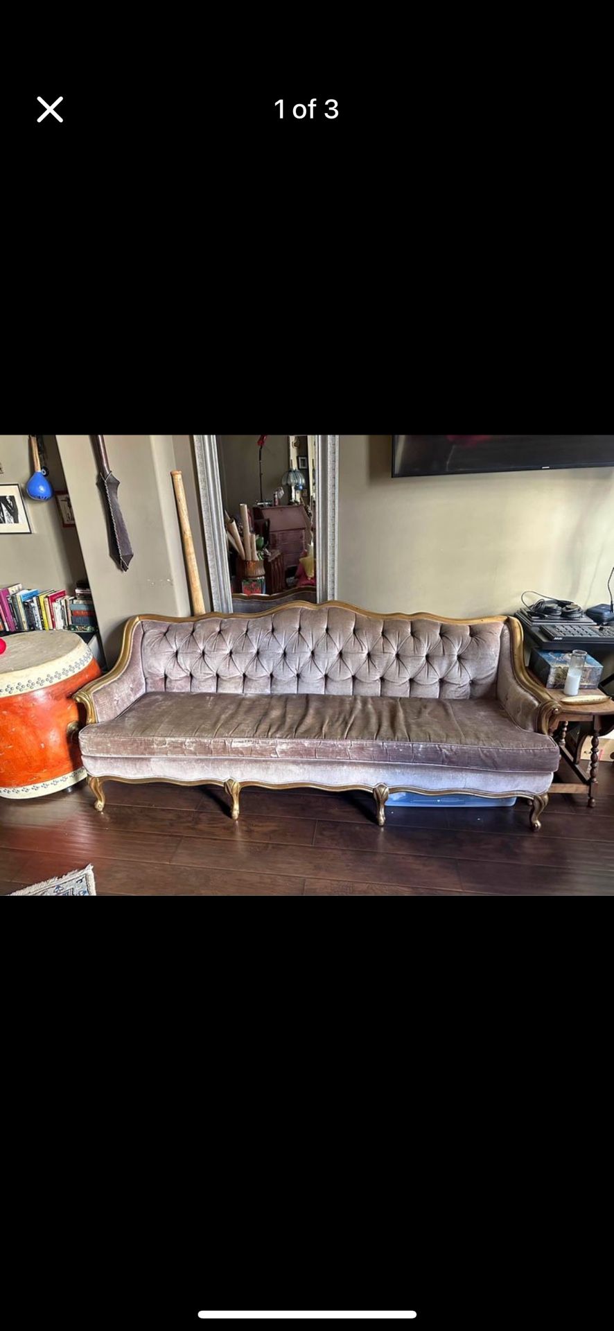 Victorian sofa, circa 1890