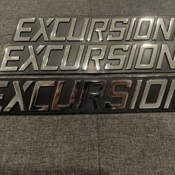 2000-2005 00-05 FORD EXCURSION FENDERS & TAILGATE EMBLEM SET OF 3