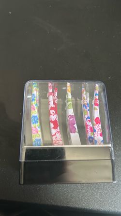Straight Tip Salon Tweezers | Floral