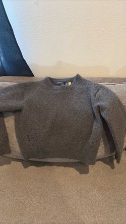 Polo Ralph Lauren Gray Wool Crewneck Sweater