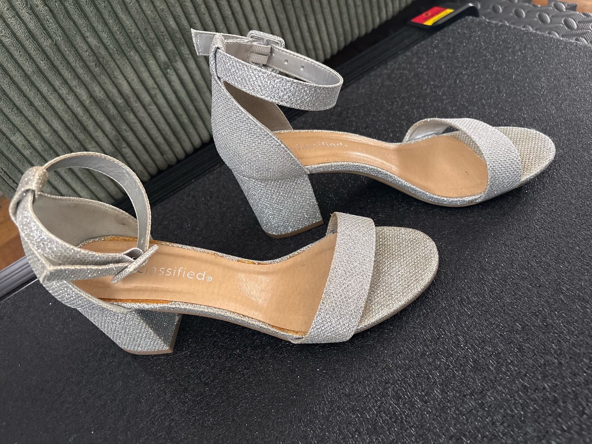 Silver Shimmer Heels