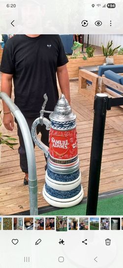 Samuel Adams Octoberfest Giant Beer Stein