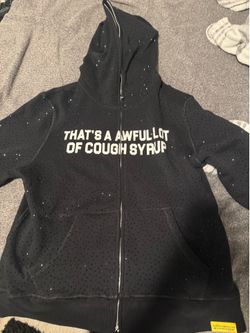 That’s a awful lot of cough syrup hoodie Large