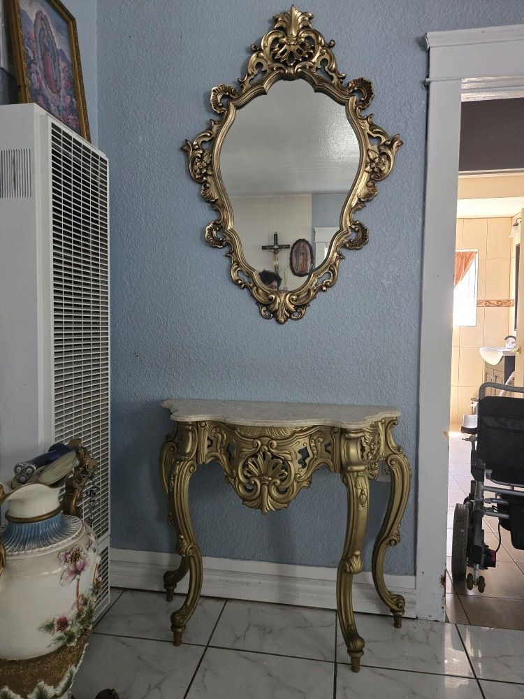Entry Table and Mirror