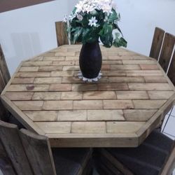 Comedor De Madera De 5 Sillas