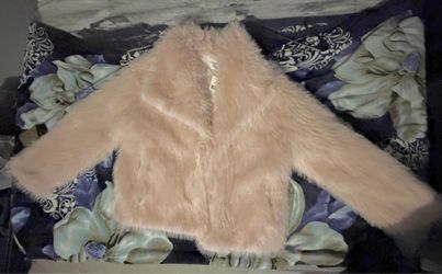 Blush Pink Faux Fur Jacket