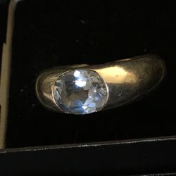 925 Blue Topaz Ring