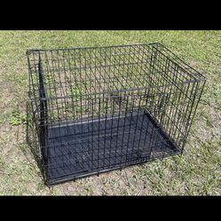 Three pet cages kennels carriers