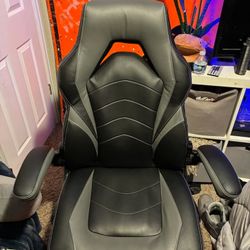 Black and Gray Gaming Chair