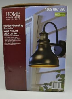 Home Decorators Oil Rubbed Bronze Outdoor LED Motion Sensor Wall Lantern