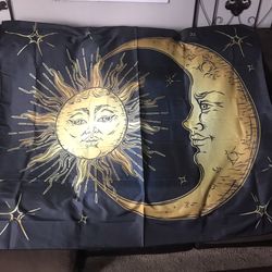 Sun Moon Wall Tapestry New 