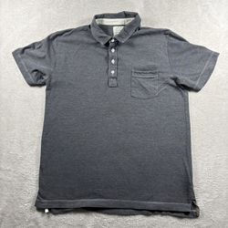 Billy Reid Shirt Men’s XL Gray Short Sleeve Preppy Modern #3057