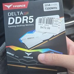 32GB DDR5 T Force Delta 7200Mhz CL34