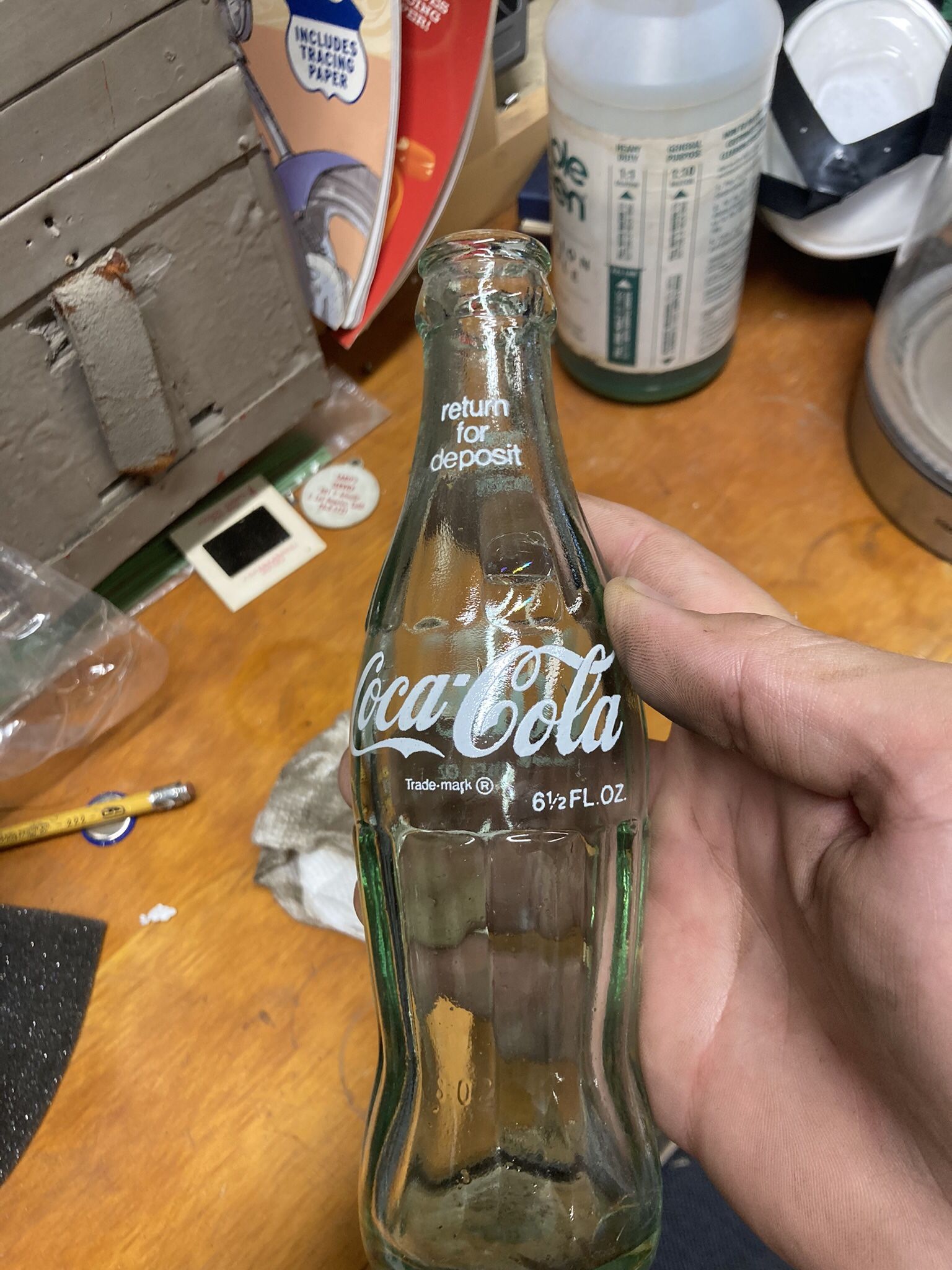 1985 Coca Cola 6 1/2 Oz Empty Bottle