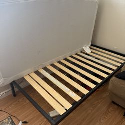 Twin Memory Foam Mattress And Platform Frame