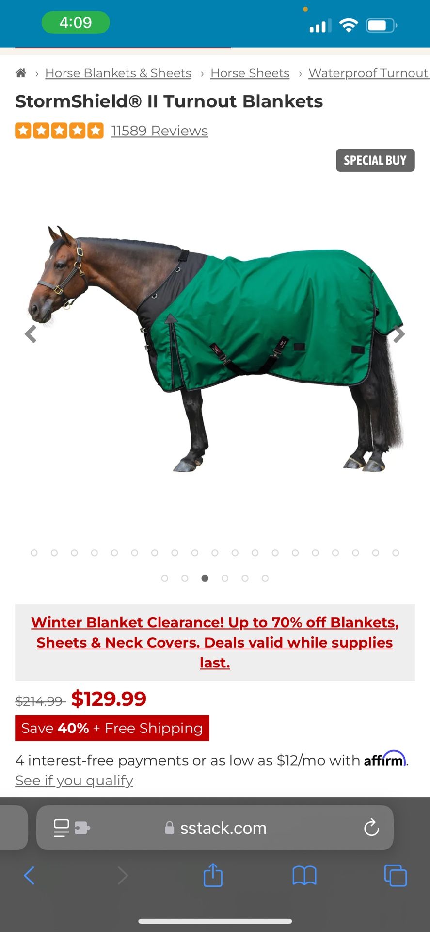 Schneider Rain Sheet Size 76