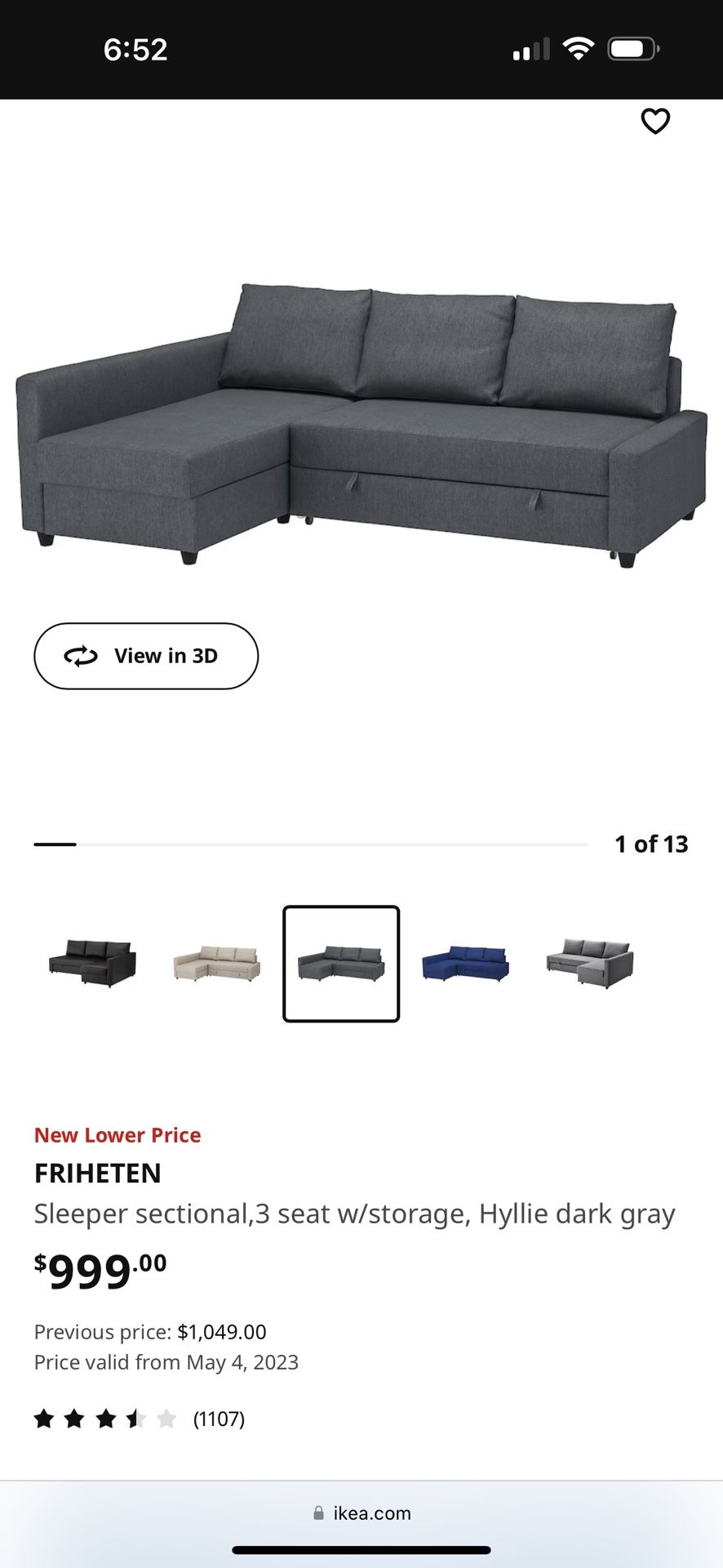 Friheten Sofa Bed Sleeper