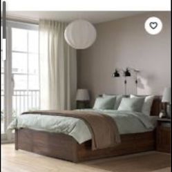 Ikea queen bed With Storage And Night Stand