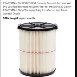 Vacuum Filter.      10 Dollars 