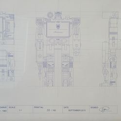 Transformers Blueprints Signed & Numbered