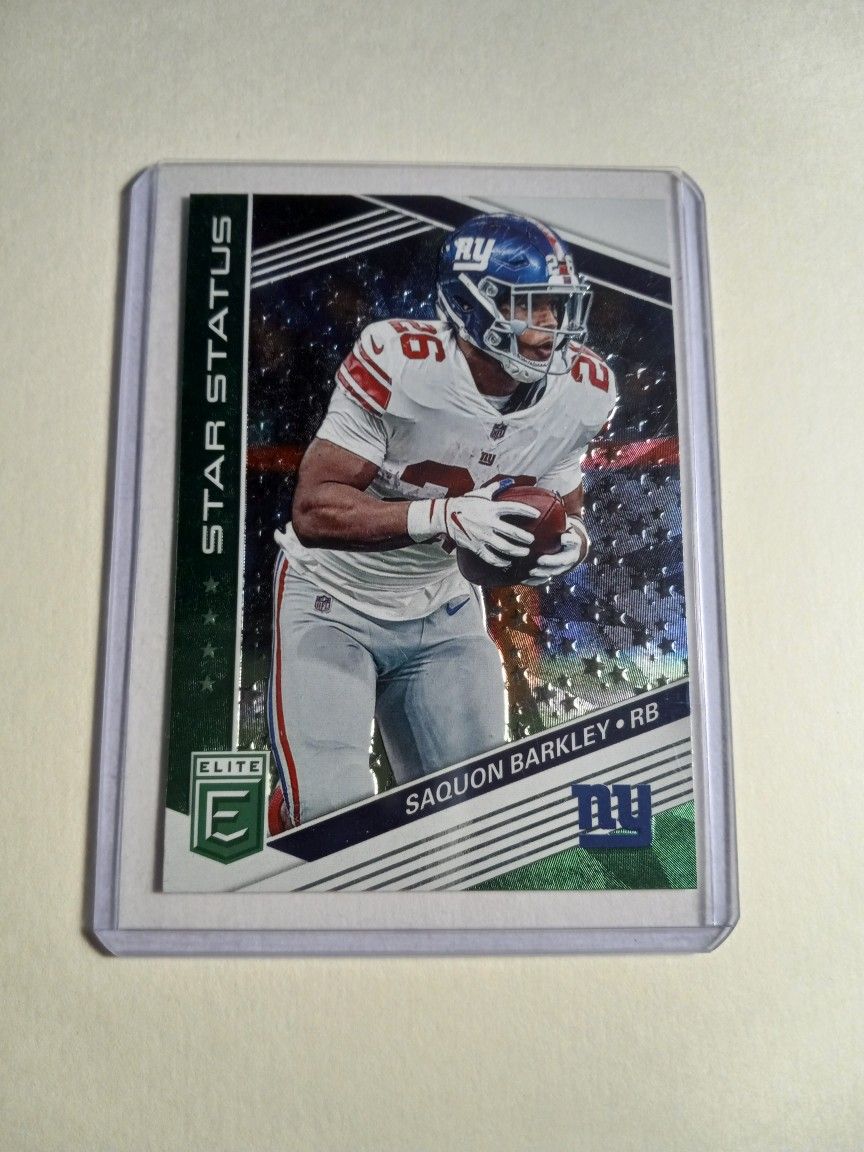 Saquon Barkley Green Elite Card