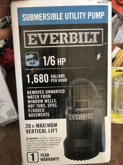 Everbilt Submersible Utility Pump