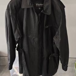 Wilson Black Leather Jacket