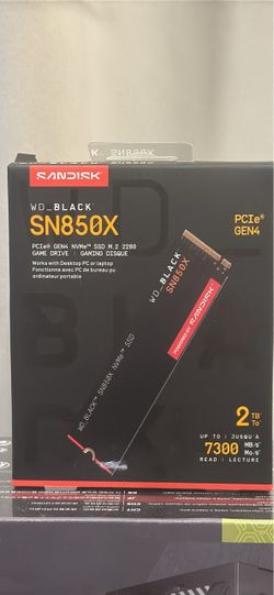 WD Black SN850X 2TB NVMe SSD 7300