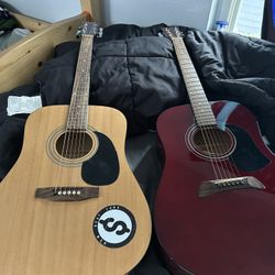 2 Guitar Sett With A Restring Sett And Extra Strings
