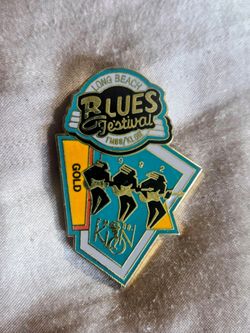 Vintage Pin Long Beach Blues Festival 1992