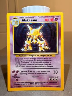 Alakazam Base Set LP 1/102 Pokemon TCG