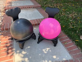 Yoga ball chair - two