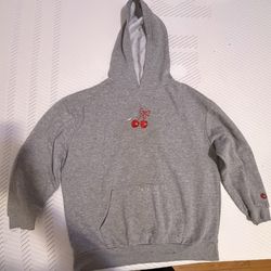VINTAGE Cherry Bow Pullover Hoodie SIZE L