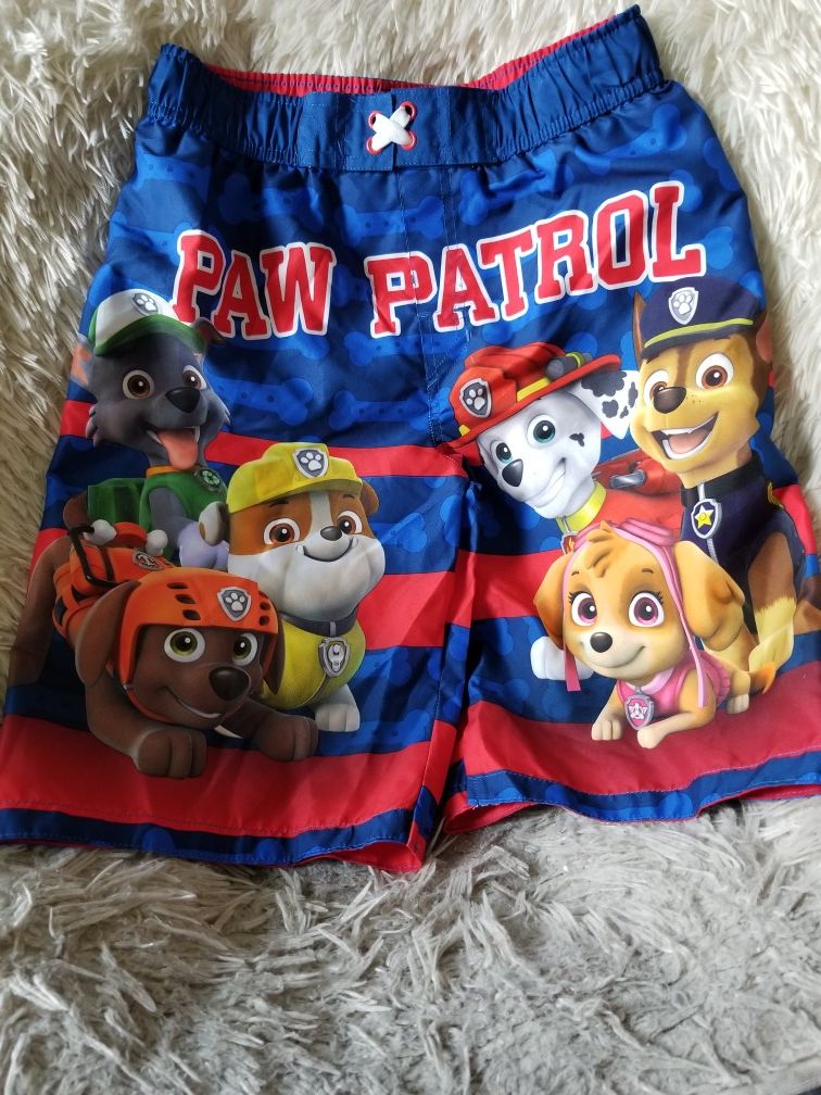 Paw patrol swimming trunks new
