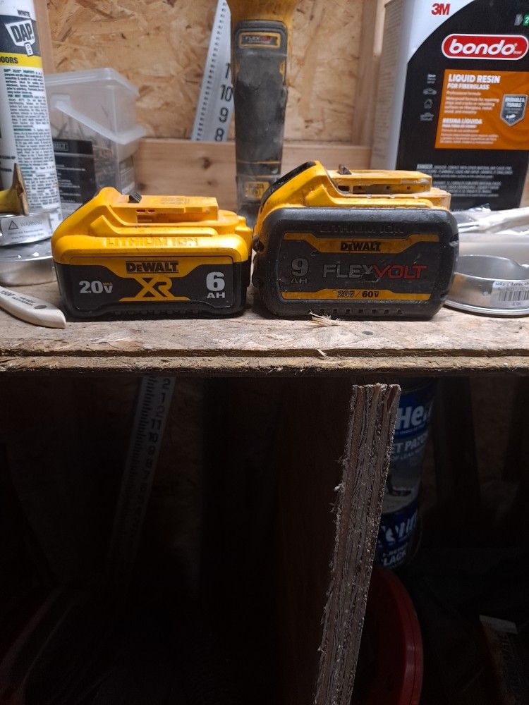 6ah 20v And A 9ah 20v/60v