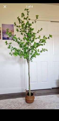 6 ft Artificial Green Leaf Tree