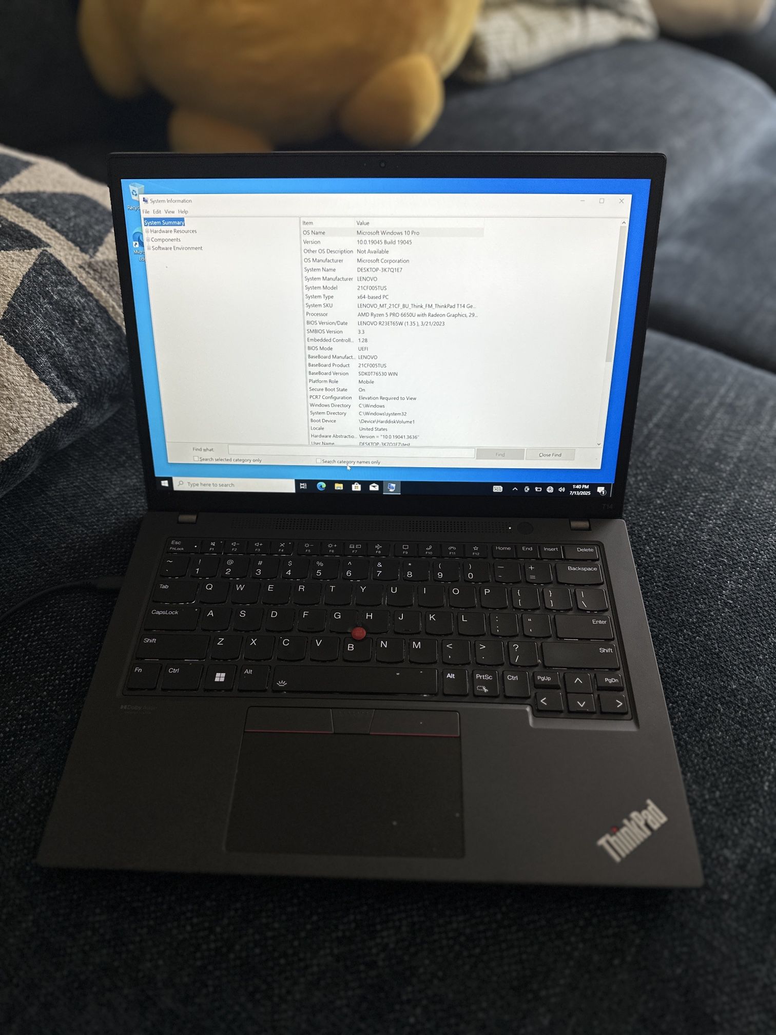 Lenovo think Pad T14 And dell Laptop