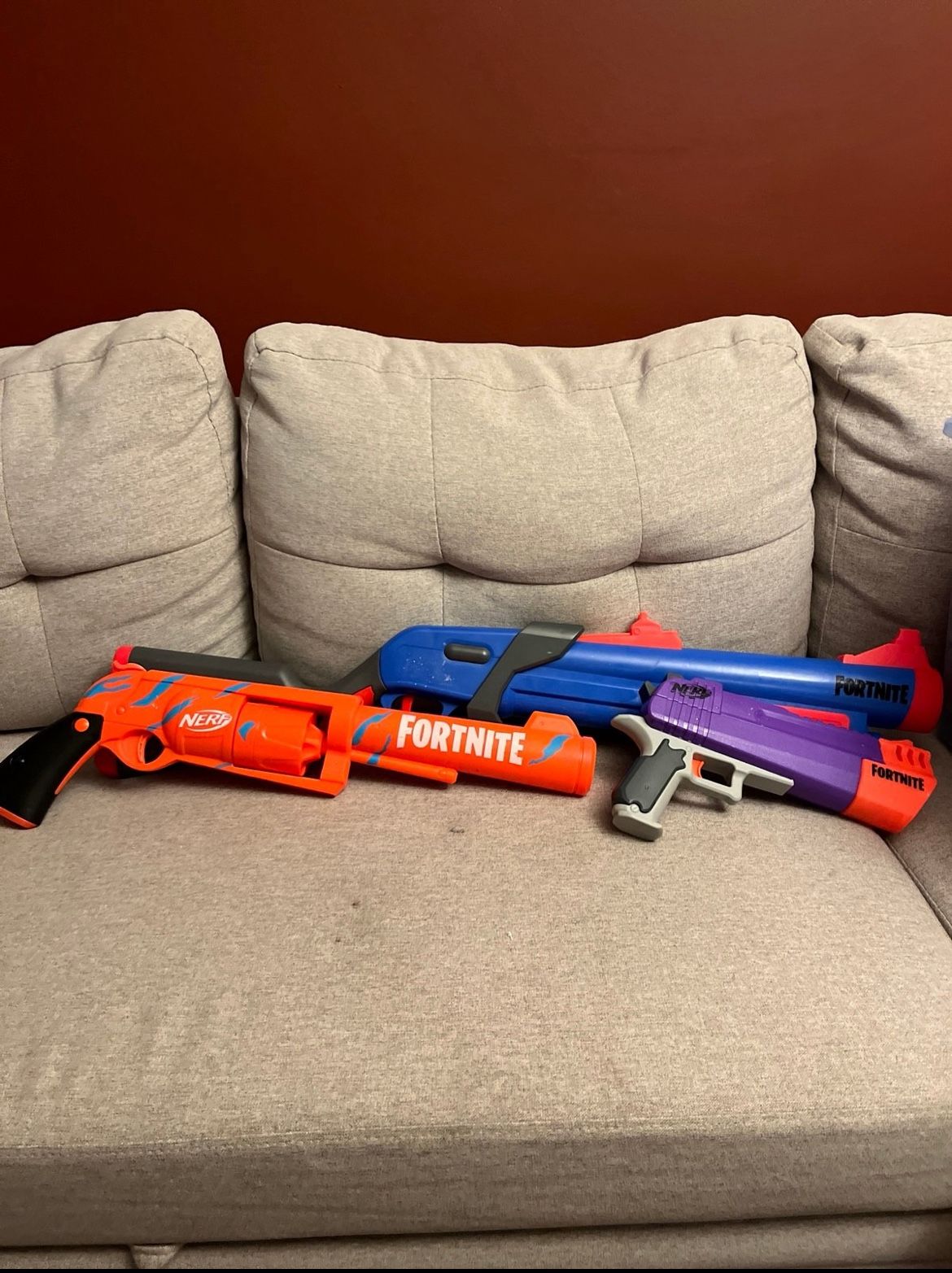 Nerf Fortnite Lot Fortnite Deagle, Fortnite Pump Shotgun, Fortnite Revolver