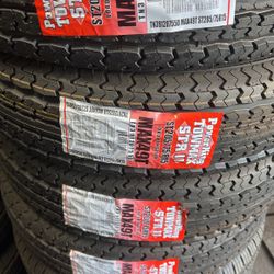 ST 205/75/15 Trailer Tires 8ply