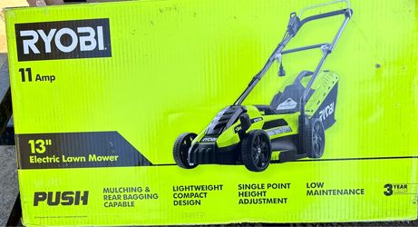 RYOBI 13 in. 11 Amp Corded Electric Walk Behind Push Lawn Mower